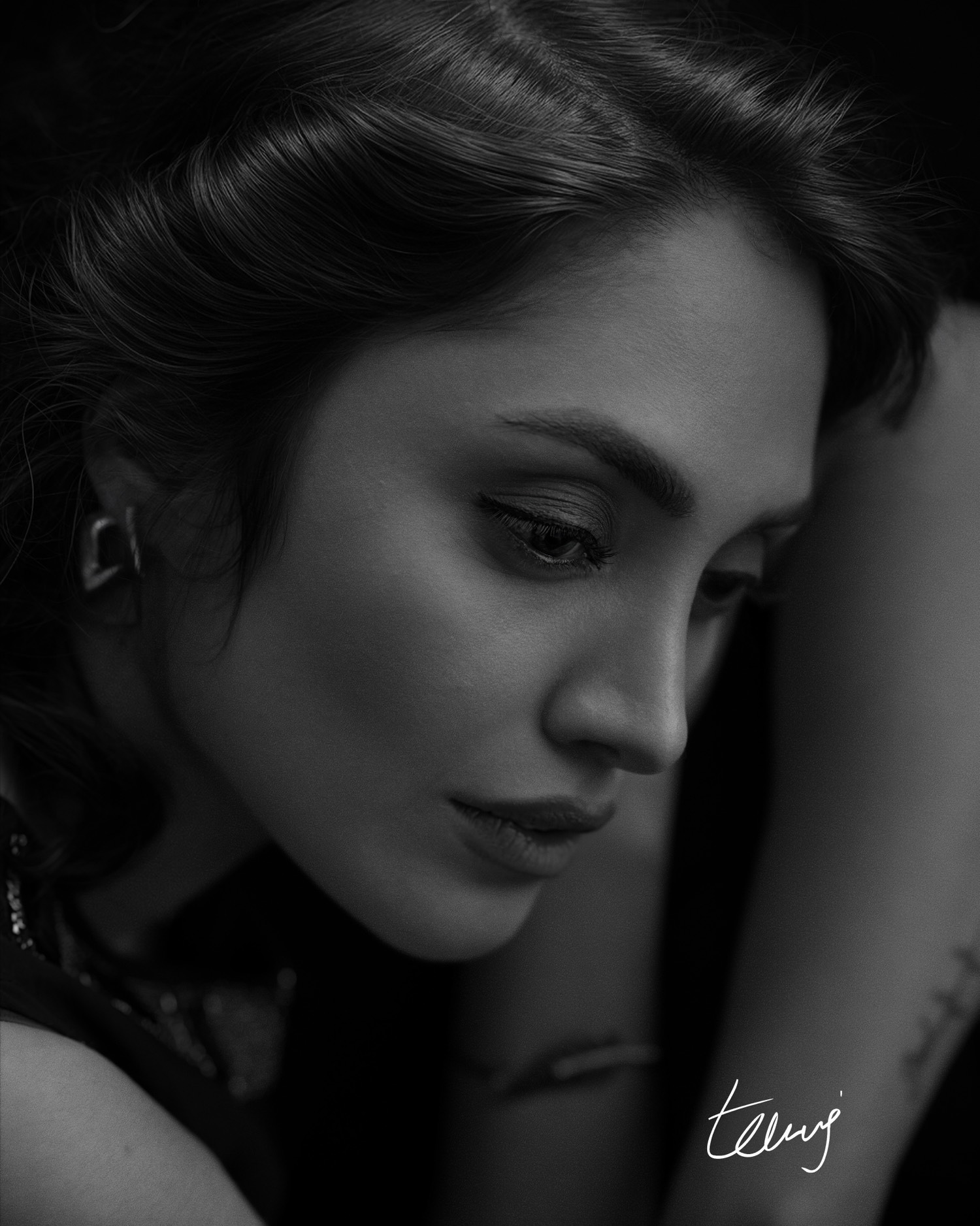 Quiet — Mono portrait, 2024